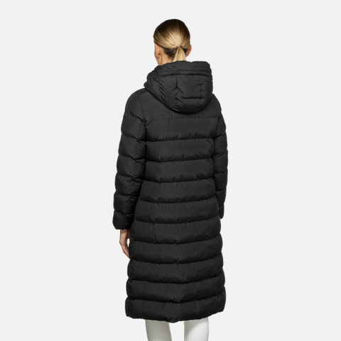 long parka ANYLLA WOMAN Black - image number 5 | GEOX
