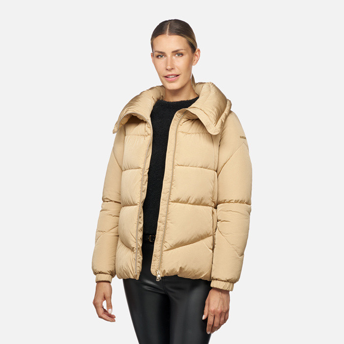 Quilted jacket DAMIANA WOMAN Travertine | GEOX