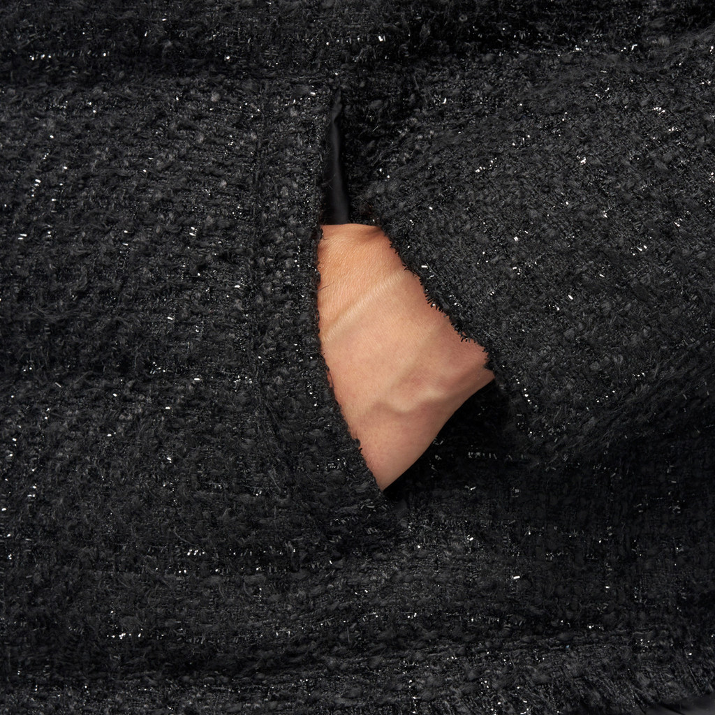 Long parka MANILVA WOMAN Black/Black - image number 3 | GEOX