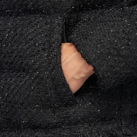 Long parka MANILVA WOMAN Black/Black - image number 3 | GEOX