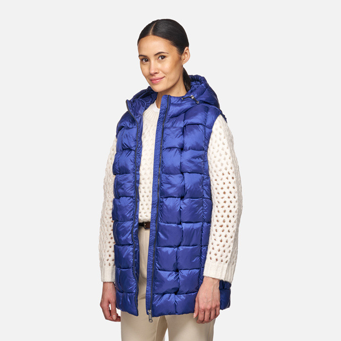 Parka comprida DIAMOND MULHER Azul | GEOX