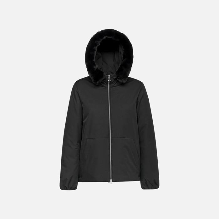 Parka court DIAMOND FEMME Noir | GEOX