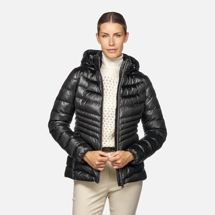 Quilted jacket ZOSMA WOMAN Black | GEOX