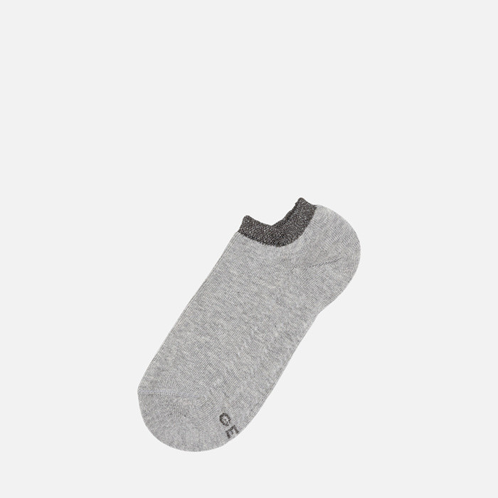 Short socks THREE-PACK OF SOCKS WOMAN Gray/White/Black | GEOX