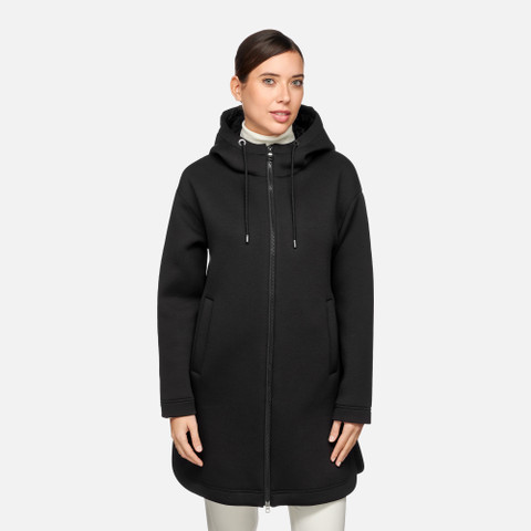 Hoodie SWEATER WOMAN Black - image number 1 | GEOX