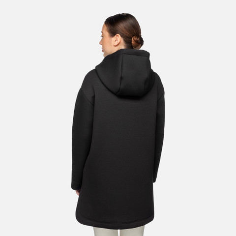 Hoodie SWEATER WOMAN Black - image number 5 | GEOX