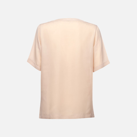 T-shirt T-SHIRT WOMAN Misty Rose/Misty Rose - image number 4 | GEOX