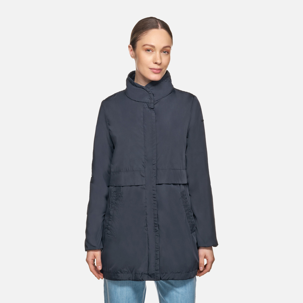Mid-season jacket GENZIANA WOMAN Sky captain - image number 1 | GEOX