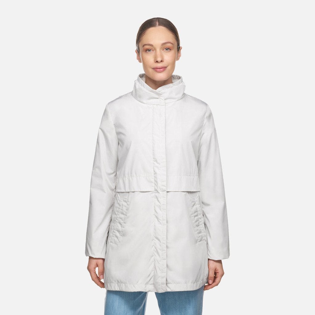 Mid-season jacket GENZIANA WOMAN Moonlight sand - image number 1 | GEOX