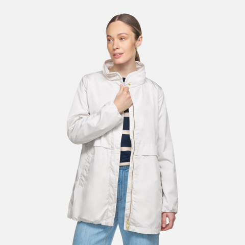 Mid-season jacket GENZIANA WOMAN Moonlight sand - image number 3 | GEOX