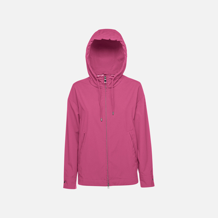 Parka court SPHERICA FEMME Fuchsia foncé | GEOX