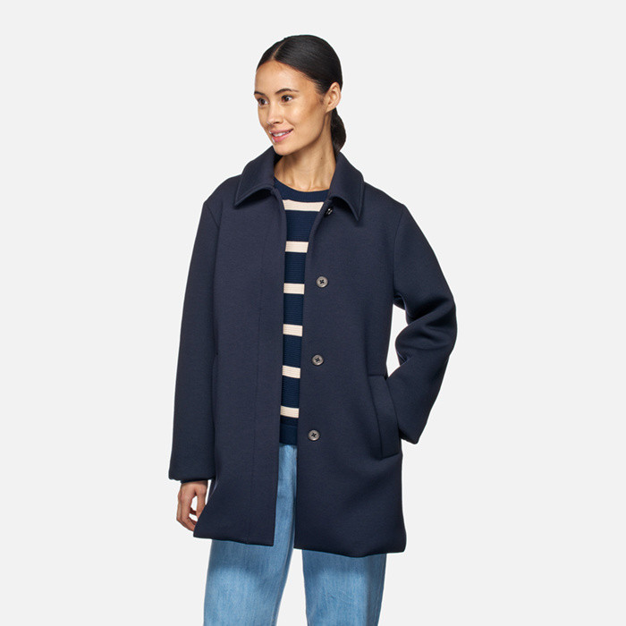 Manteau long GARDENIA FEMME Bleu nuit | GEOX