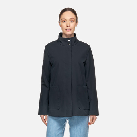 Mid-season jacket FLORETIA WOMAN Sky captain - image number 1 | GEOX