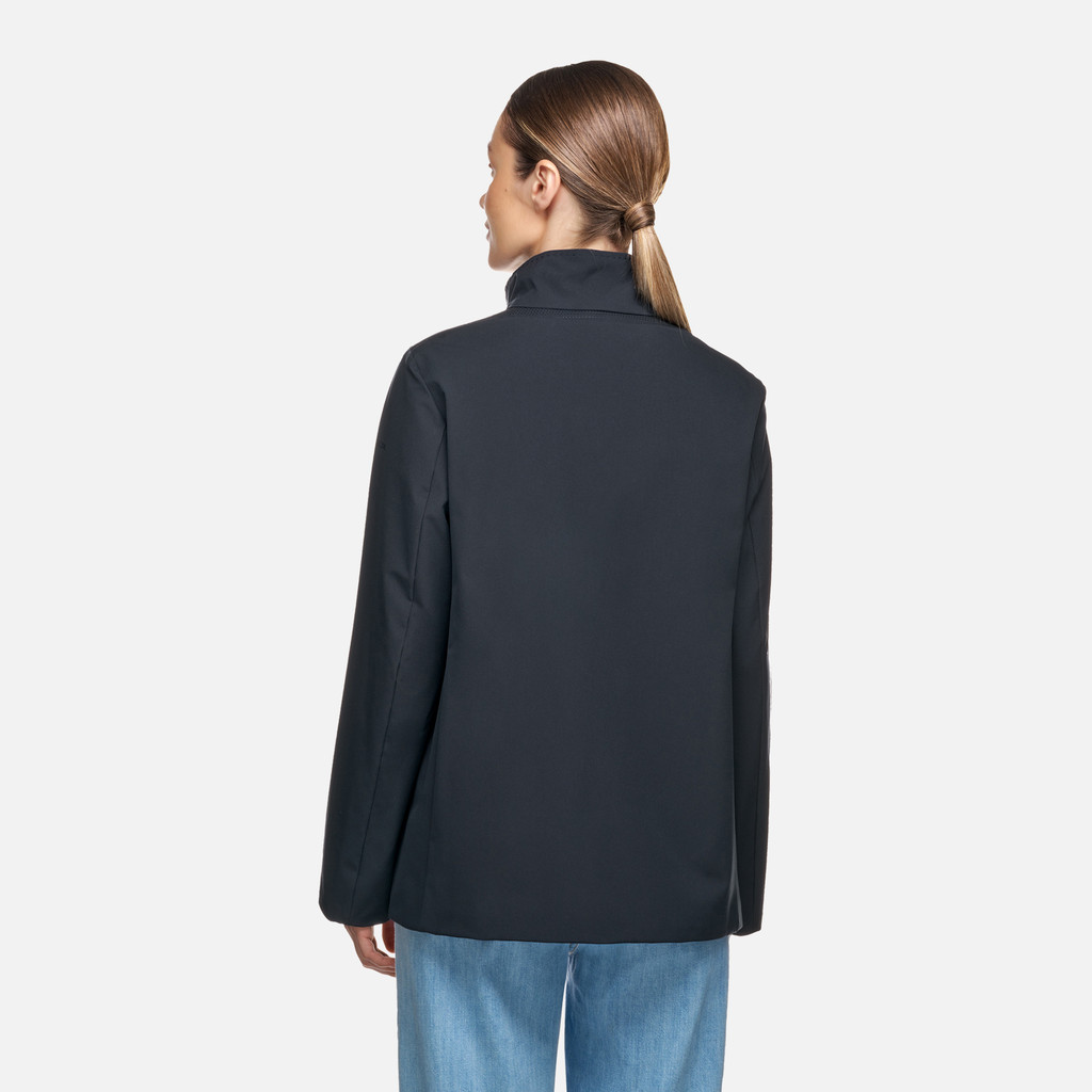 Mid-season jacket FLORETIA WOMAN Sky captain - image number 5 | GEOX