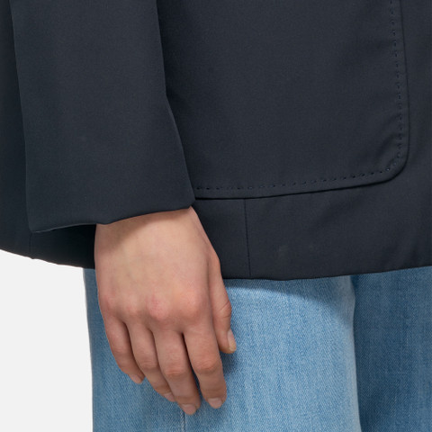 Mid-season jacket FLORETIA WOMAN Sky captain - image number 8 | GEOX
