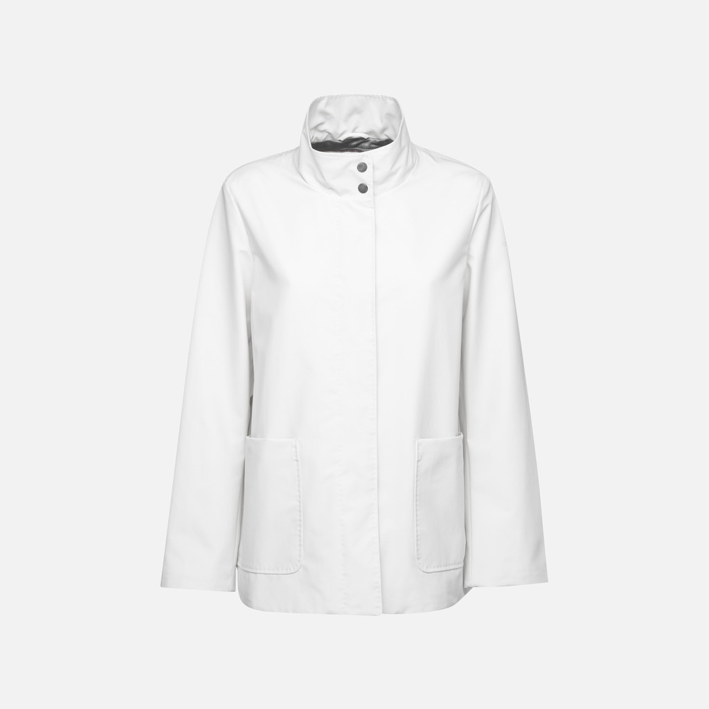 mid-season jacket FLORETIA WOMAN Moonlight sand - image number 0 | GEOX