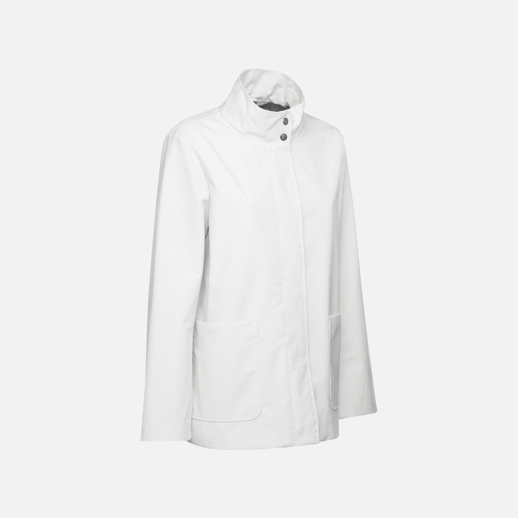 mid-season jacket FLORETIA WOMAN Moonlight sand - image number 2 | GEOX