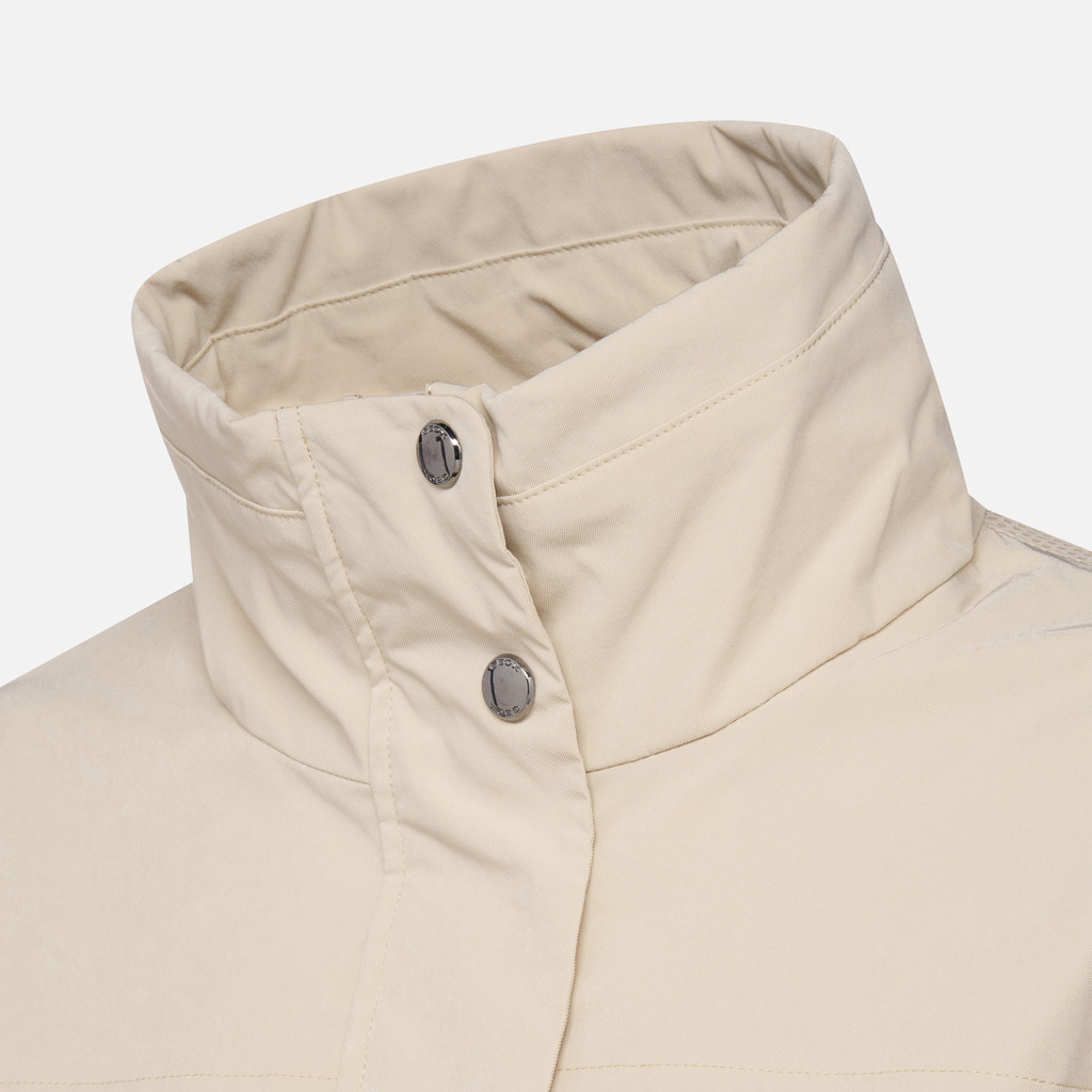 Mid-season jacket CLAUDIN WOMAN Brown Rice - image number 7 | GEOX