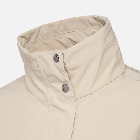 Mid-season jacket CLAUDIN WOMAN Brown Rice - image number 7 | GEOX