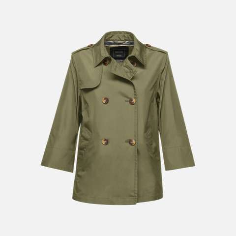 short trench coat SOLEIL WOMAN Kalamata - image number 0 | GEOX