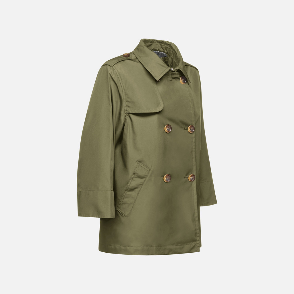 short trench coat SOLEIL WOMAN Kalamata - image number 2 | GEOX