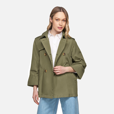 short trench coat SOLEIL WOMAN Kalamata - image number 3 | GEOX