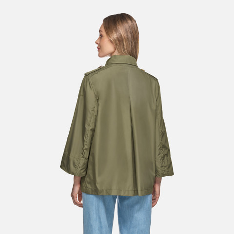 short trench coat SOLEIL WOMAN Kalamata - image number 5 | GEOX