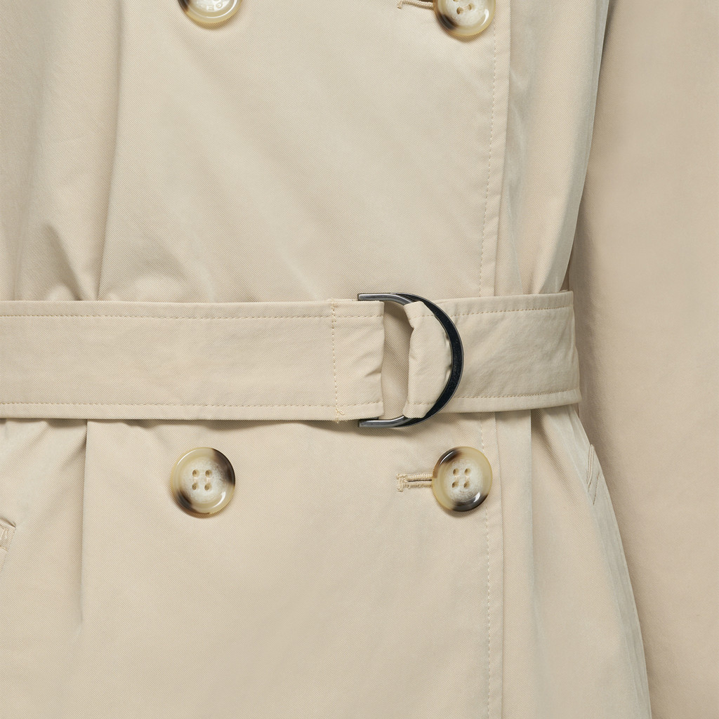 Trench coat CLAUDIN WOMAN Brown Rice - image number 7 | GEOX