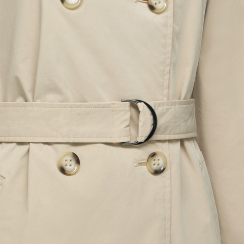 Trench coat CLAUDIN WOMAN Brown Rice - image number 7 | GEOX