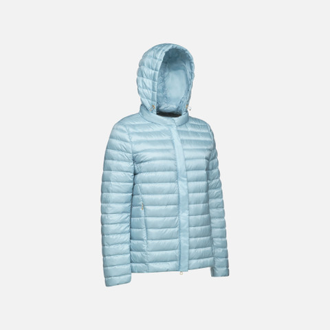 short down jacket JAYSEN WOMAN Dusk blue - image number 2 | GEOX