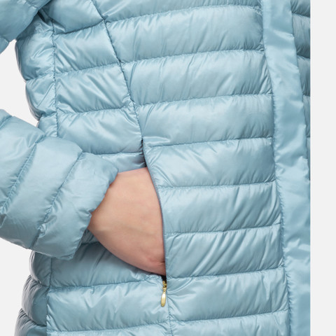 short down jacket JAYSEN WOMAN Dusk blue - image number 8 | GEOX