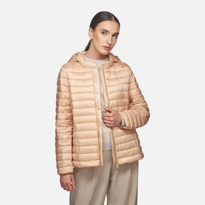 Short down jacket JAYSEN WOMAN Misty Rose | GEOX