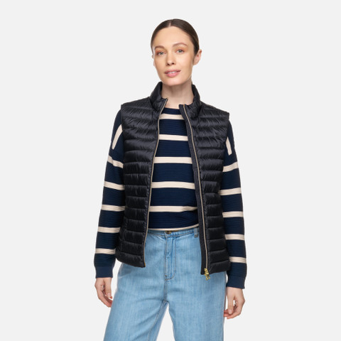 sleeveless down jacket JAYSEN WOMAN Sky captain - image number 3 | GEOX