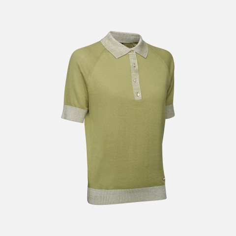 Polo shirt KNIT WOMAN Sage - image number 2 | GEOX