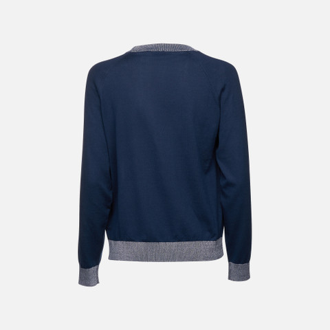 Crew-neck sweater KNIT WOMAN Sky captain - image number 4 | GEOX