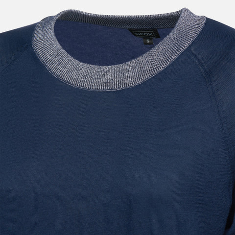 Crew-neck sweater KNIT WOMAN Sky captain - image number 7 | GEOX