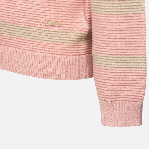Crew-neck sweater KNIT WOMAN Misty rose/Oxford tan - image number 7 | GEOX