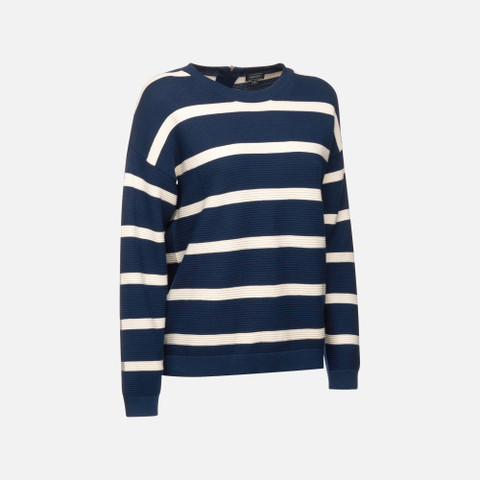 Crew-neck sweater KNIT WOMAN Sky Captain/Rainy days - image number 2 | GEOX