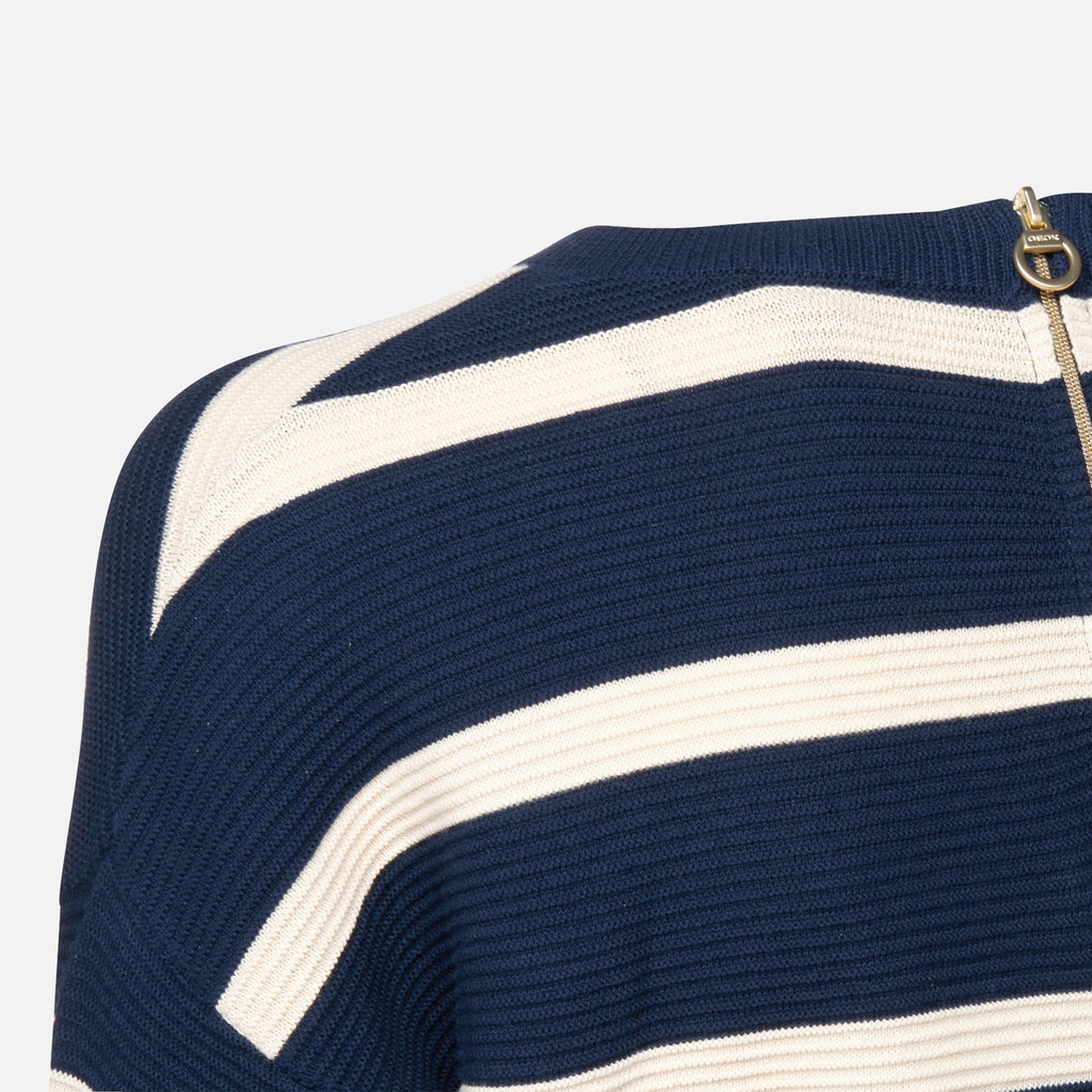 Crew-neck sweater KNIT WOMAN Sky Captain/Rainy days - image number 6 | GEOX