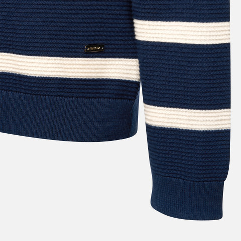 Crew-neck sweater KNIT WOMAN Sky Captain/Rainy days - image number 7 | GEOX