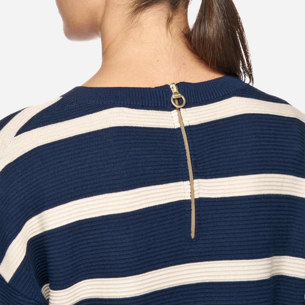 Crew-neck sweater KNIT WOMAN Sky Captain/Rainy days - image number 8 | GEOX