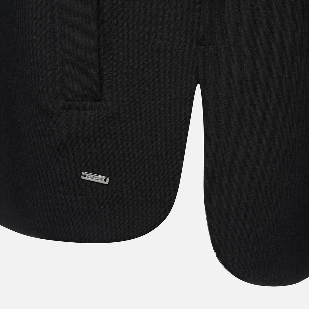 Hoodie SWEATER WOMAN Black - image number 7 | GEOX