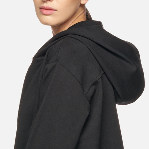 hoodie SWEATER WOMAN Black - image number 7 | GEOX