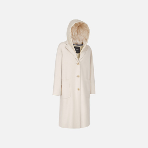 Long coat RAWELLE WOMAN Mid Moonbeam - image number 2 | GEOX