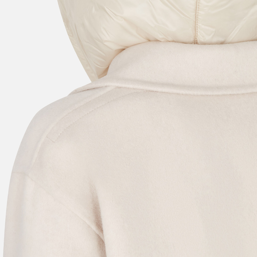 Long coat RAWELLE WOMAN Mid Moonbeam - image number 6 | GEOX