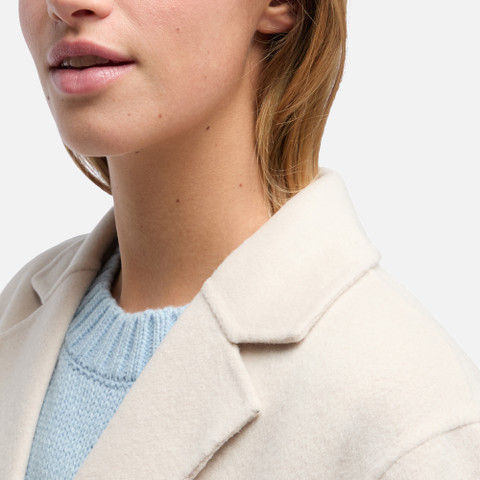 Long coat RAWELLE WOMAN Mid Moonbeam - image number 8 | GEOX