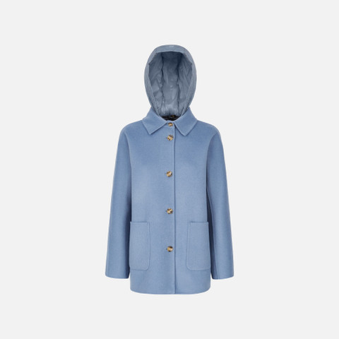 Manteau court RAWELLE FEMME Bleu poussiéreux | GEOX
