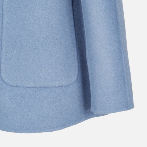 Manteau court RAWELLE FEMME Bleu poussiéreux - image number 7 | GEOX