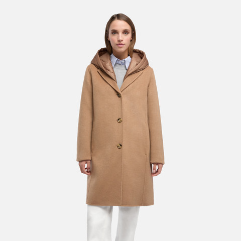 Long coat RAWELLE WOMAN Thrush - image number 1 | GEOX