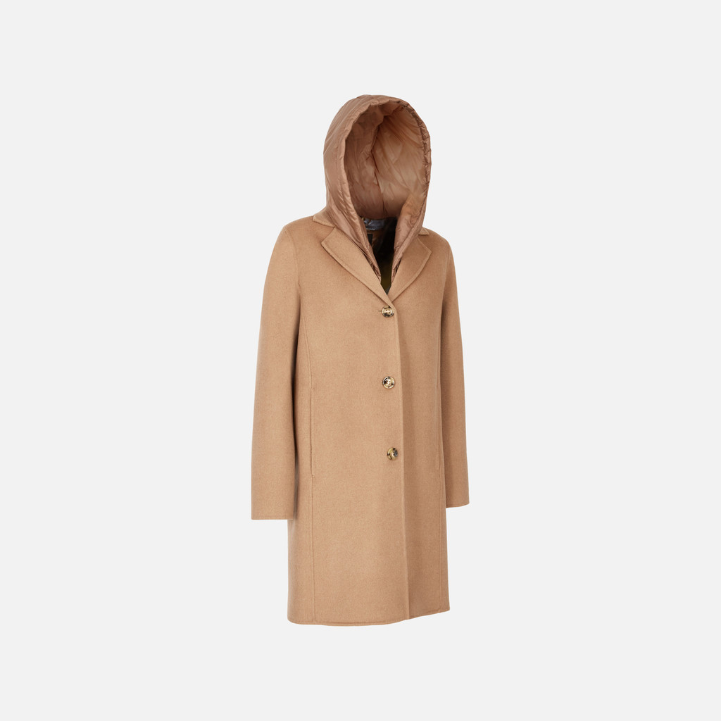 Long coat RAWELLE WOMAN Thrush - image number 2 | GEOX